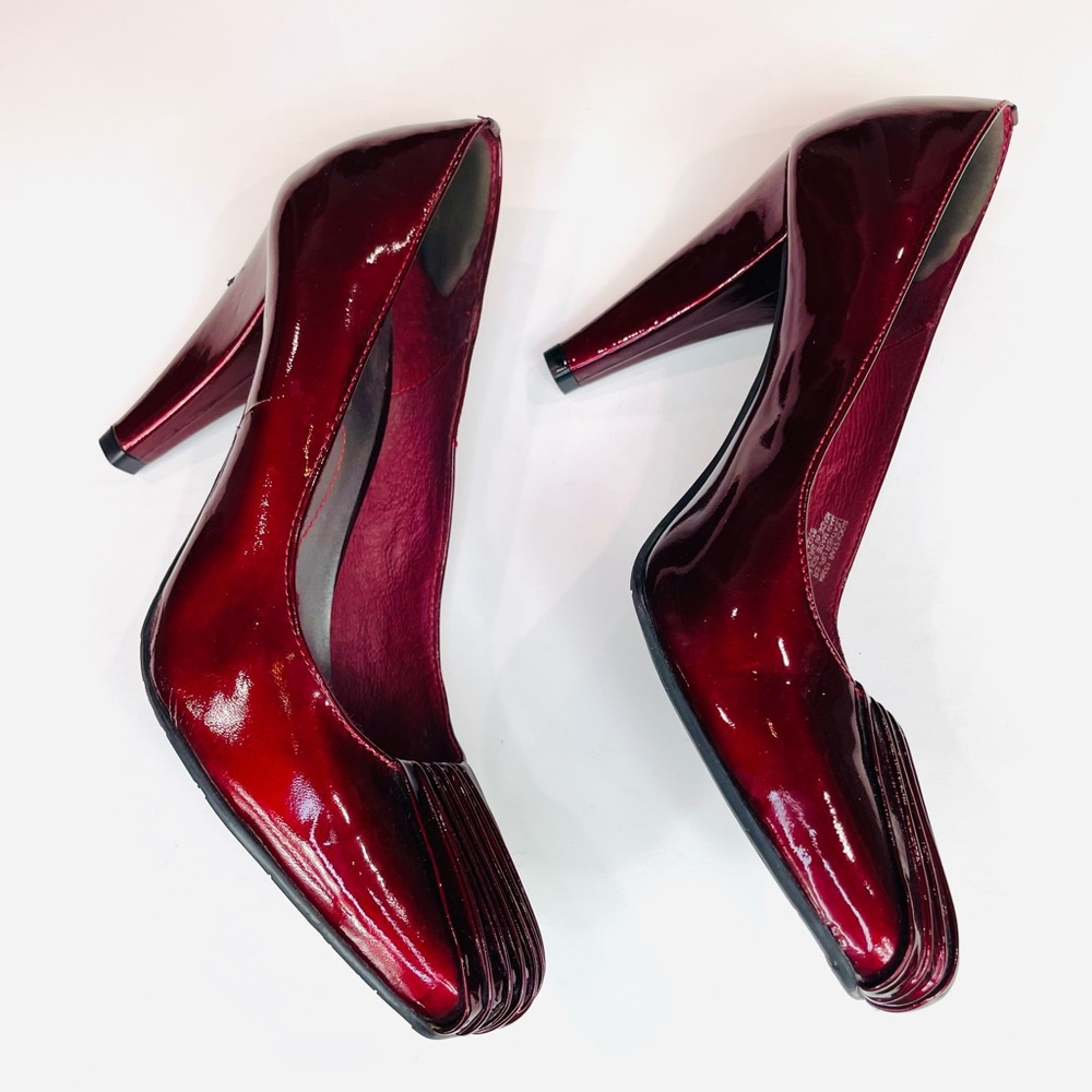 Matisse Pumps, Patent Leather Candy Apple Red, Made In Brazil, Sz 8.5